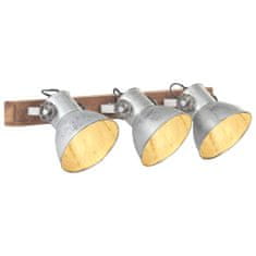 Vidaxl Industriálna nástenná lampa strieborná 65x25 cm E27