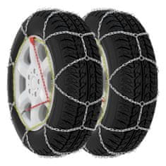 Vidaxl Snehové reťaze na pneumatiky 2 ks 16 mm, SUV 4x4, veľkosť 450