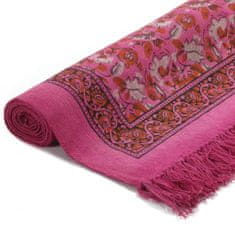 Vidaxl Kilim bavlnený koberec so vzormi 160x230 cm fuchsia