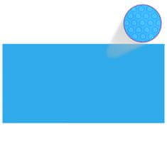 Vidaxl Obdĺžniková modrá bazénová plachta z polyetylénu 450 x 220 cm