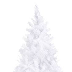 Vidaxl Umelý vianočný stromček s LED a súpravou gulí biely 300 cm