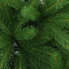 Vidaxl Umelý vianočný stromček s realistickým ihličím zelený 120 cm