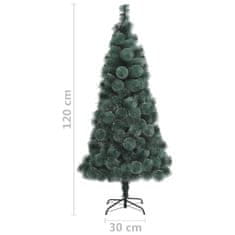 Vidaxl Umelý vianočný stromček s podstavcom zelený 120 cm PET