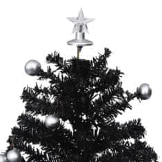 Vidaxl Snežiaci vianočný stromček s dáždnikovým podstavcom čierny 75 cm PVC