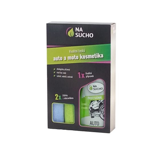 Nasucho Darčekové balenie 500 ml / Profesionál auto + 2 utierky