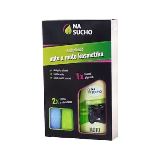 Nasucho  Darčekové balenie 500 ml / Profesionál moto + 2 utierky