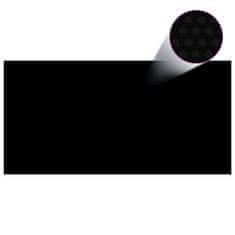 Petromila vidaXL Bazénová plachta, čierna 488x244 cm, PE