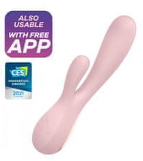 Satisfyer Mono Flex - rabbit vibrátor / ružová