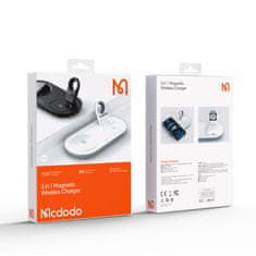 Mcdodo MCDODO DOKOVACIA STANICA INDUKČNÁ NABÍJAČKA 3V1 PRE IPHONE AIRPODS HODINKY 15W