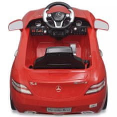 Vidaxl Detské elektrické auto s ovládačom červené Mercedes Benz SLS AMG 6 V