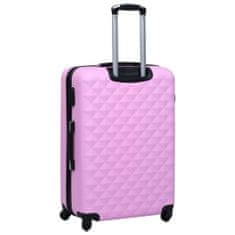 Petromila vidaXL Súprava cestovných kufrov s tvrdým krytom 3 ks ružová ABS