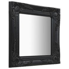 Vidaxl Nástenné zrkadlo v barokovom štýle 40x40 cm čierne