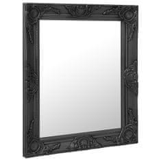 Vidaxl Nástenné zrkadlo v barokovom štýle 50x60 cm čierne