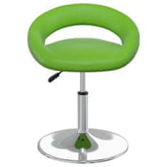 Vidaxl Barová stolička zelená umelá koža