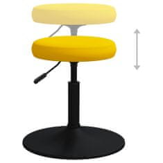 Vidaxl Barová stolička horčicovo-žltá zamatová