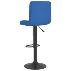 Vidaxl Barové stoličky 2 ks modré látkové