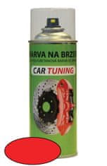 CARTUNING 2-K PUR Farba na brzdové strmene a bubny v spreji 400ml, DOPRAVNÍ ČERVENÁ 3200