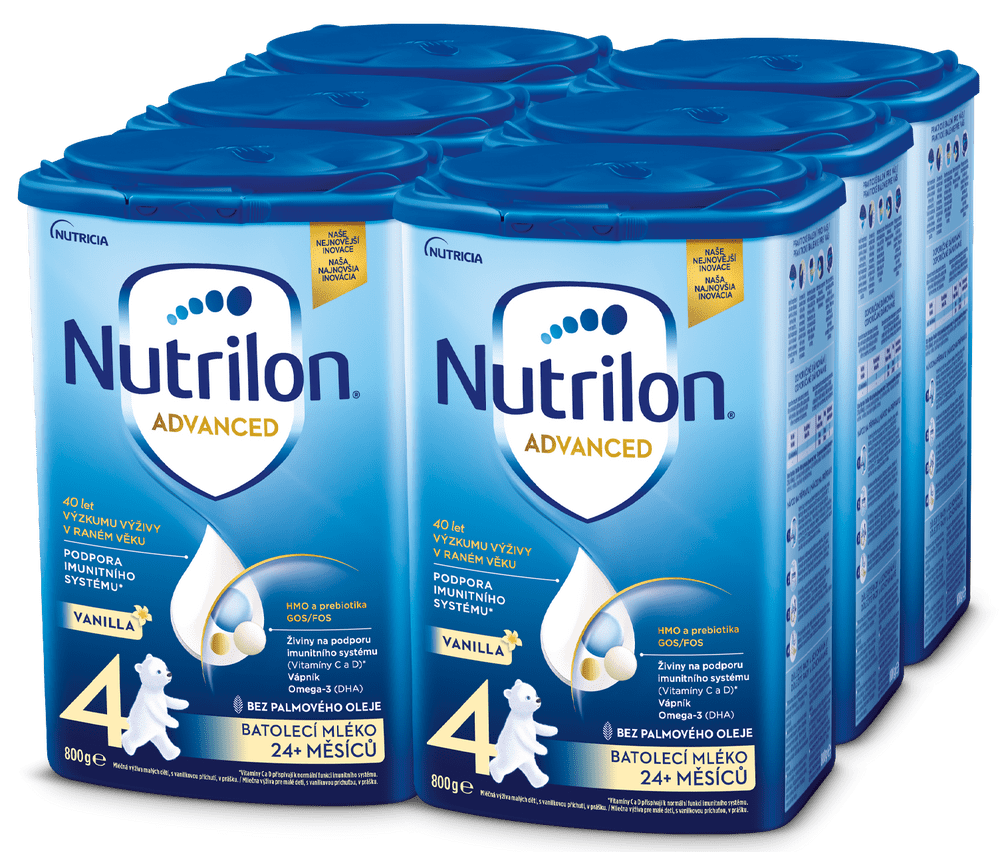 Nutrilon 4 Vanilla batoľacie mlieko 6x 800g, 24+