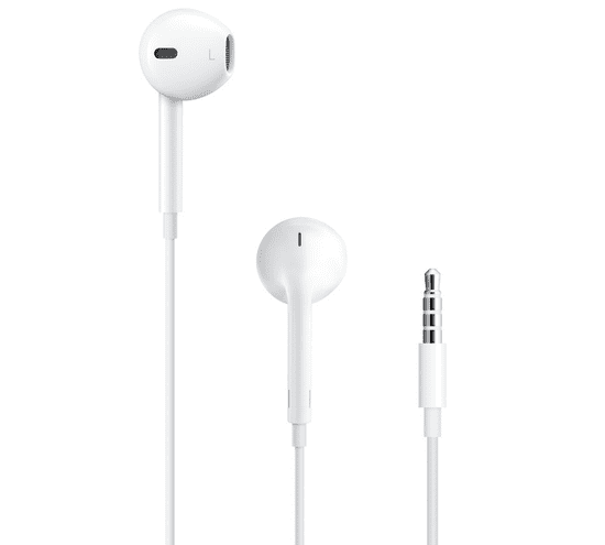 CO2 Slúchadlá Ear Pods iPhone SE 4 5 5S 6 6S jack 3,5 mm CO2-0098