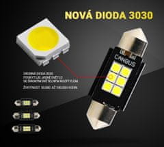 SEFIS LED žiarovka sufit 41mm 12V C5W 6SMD CANBUS biela