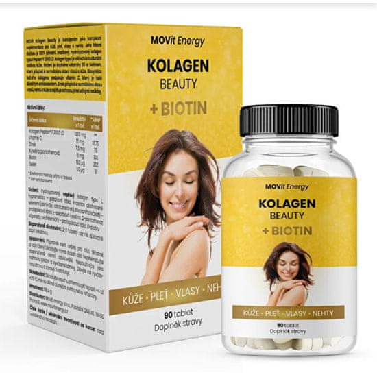 MOVit Kolagén Beauty + Biotín 90 tabliet