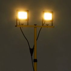 Vidaxl LED reflektor so statívom 2x50 W teplé biele svetlo
