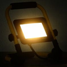 Vidaxl LED reflektor s rukoväťou 30 W teplé biele svetlo