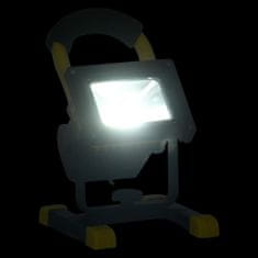 Vidaxl Nabíjateľný LED reflektor s rukoväťou 20 W studené biele svetlo
