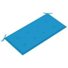 Vidaxl Podložka na záhradnú lavičku, modrá 100x50x3 cm