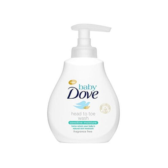 Dove Umývací gél pre deti na telo i vlásky baby (Head To Toe Wash Sensitive Moisture )