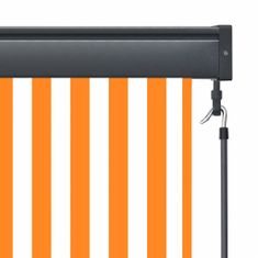 Vidaxl Vonkajšia zatemňovacia roleta 160x250 cm biela a oranžová