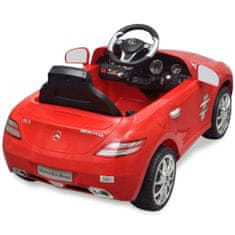Vidaxl Detské elektrické auto s ovládačom červené Mercedes Benz SLS AMG 6 V