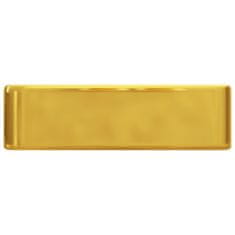 Petromila vidaXL Umývadlo s otvorom na batériu 48x37x13,5 cm keramické zlaté