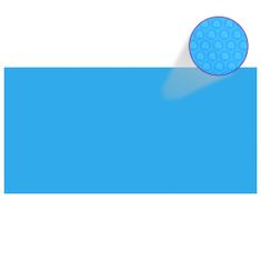 Vidaxl Obdĺžniková modrá bazénová plachta z polyetylénu 732 x 366 cm
