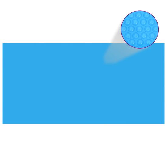 Petromila vidaXL Obdĺžniková modrá bazénová plachta z polyetylénu 732 x 366 cm