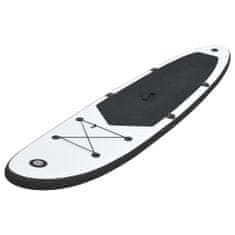 Vidaxl Nafukovací Stand up paddleboard, čierno biely