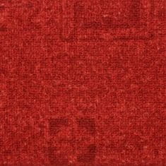 Vidaxl Nášľapy na schody samolepiace 5 ks 65x25 cm červené
