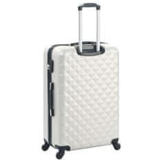 Petromila vidaXL Súprava 3 cestovných kufrov s tvrdým krytom strieborná ABS