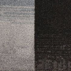 Vidaxl Nášľapy na schody samolepiace 5 ks 65x25 cm čierne a sivé