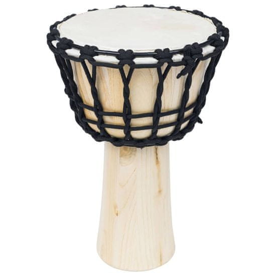 Vidaxl Bubon djembe s povrazovým ladením 25 cm kozia koža