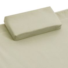Vidaxl Záhradná posteľ krémová 200x173 cm oceľová