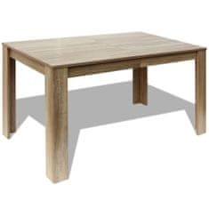 Petromila vidaXL Jedálenský stôl 140x80x75 cm, dubový