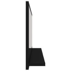 Vidaxl Kúpeľňové zrkadlo, čierne 80x10,5x37 cm, drevotrieska