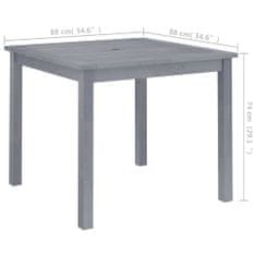 Vidaxl Záhradný jedálenský stôl 88x88x74 cm akáciový masív