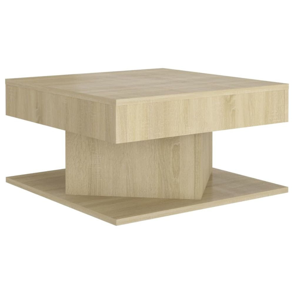 Vidaxl Konferenčný stolík, dub sonoma 57x57x30 cm, kompozitné drevo