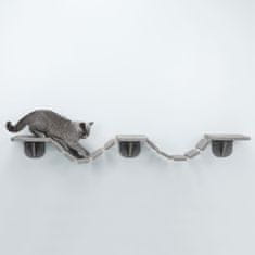 Petromila vidaXL TRIXIE Nástenný rebrík pre mačky 150x30 cm sivo-hnedý