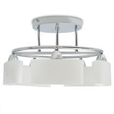Vidaxl Stropná lampa s elipsovými tienidlami na 5 žiaroviek E14, 200 W