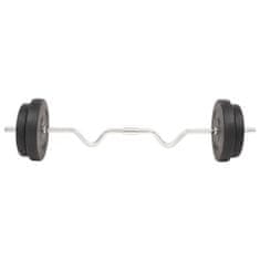 Vidaxl Súprava barbell činiek, 30 kg