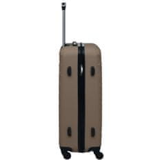 Petromila vidaXL Súprava cestovných kufrov s tvrdým krytom 3 ks hnedá ABS