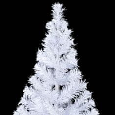 Vidaxl Umelý vianočný stromček s oceľovým podstavcom, 910 vetvičiek, 210 cm